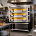 Thumbnail image #2 for PizzaMaster PM 843ED Triple-Deck Electric Pizza Oven with Hearth Stone Baking Surface