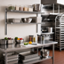 Thumbnail image #2 for Eagle Group Wire Cantilever Shelf with 1-Inch Wraparound Ledge, 42 x 12 Inches, Stainless Steel
