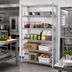 Thumbnail image #2 for EagleGard 5-Tier Add-On Wire Shelving Unit, 48-Inch W x 18-Inch D x 74-Inch H, Hybrid Epoxy Finish