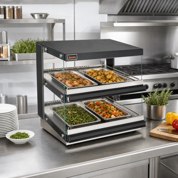 Product image #2 for Sierra 24-Inch Countertop Heated Pass-Through Hot Food Display Merchandiser