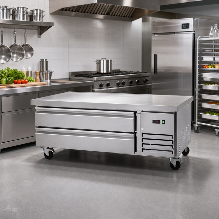 Product image #2 for Arctic Air 62-Inch 2-Drawer Refrigerated Chef Base, 6 Full-Size Pan Capacity