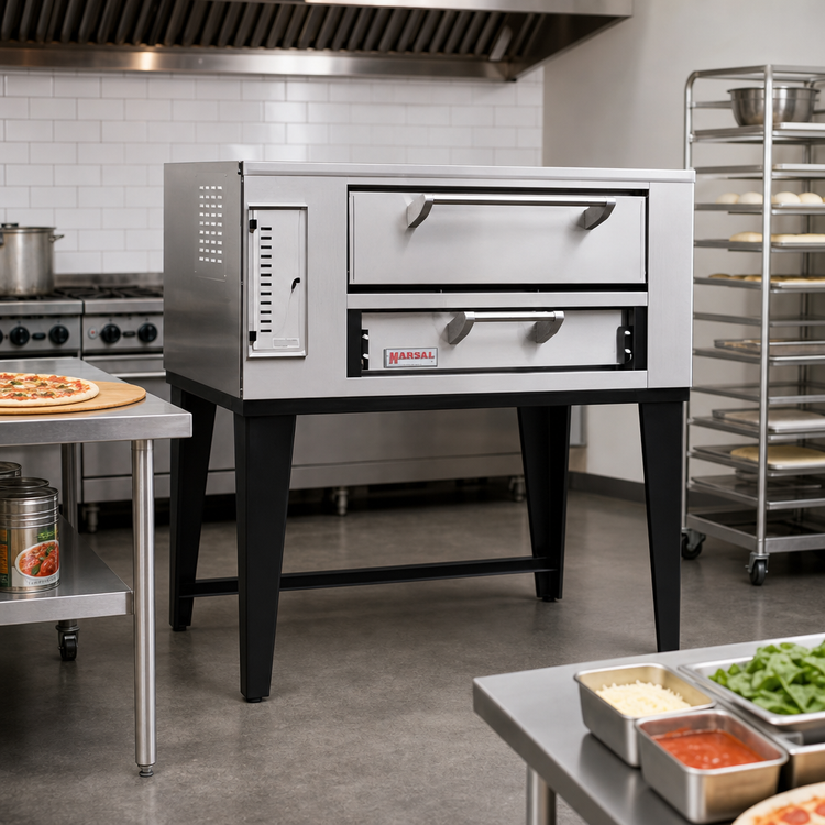 Product image #2 for Marsal SD 236 Slice Series Single Short-Depth Gas Deck Pizza Oven, 24 x 36 Inch Cooking Surface