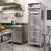 Thumbnail image #2 for Continental Refrigerator Designer Line 1-Section Shallow Depth Half-Height Glass Door Reach-In Freezer