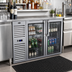 Thumbnail image #2 for Krowne Royal Series KPT52L 52-Inch Two-Section Pass-Thru Refrigerated Back Bar Cooler, 4-Door, Left-Mounted Self-Contained
