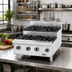 Thumbnail image #2 for Garland US Range UT Counter 24-Inch Countertop Gas Step-Up Hotplate, 4 Burners