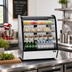 Thumbnail image #2 for Omcan Countertop Curved Glass Refrigerated Display Case, 28 Inch Wide, 5.12 Cu. Ft., 2 Sliding Glass Doors