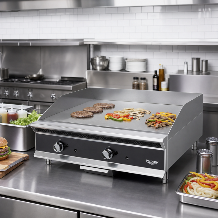 Product image #2 for Vollrath Heavy-Duty 48-Inch Countertop Manual Flat-Top Gas Griddle