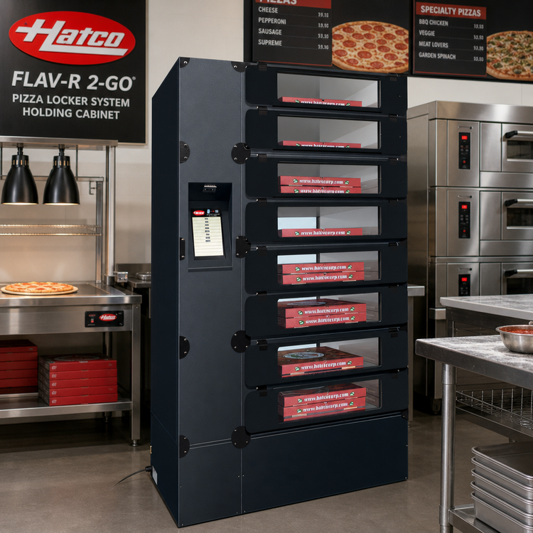 Product image #2 for Hatco Flav-R 2-Go™ Pizza Locker System Holding Cabinet, Floor Model, 8 Lockers