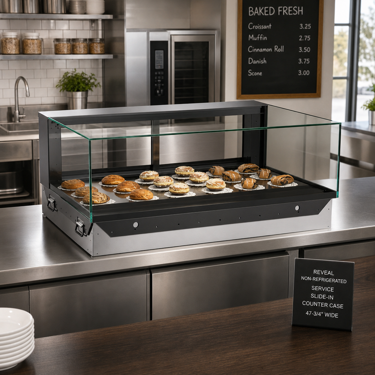 Product image #2 for Reveal Non-Refrigerated Service Slide-In Counter Case, 47-3/4 Inch Wide