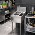 Thumbnail image #2 for Tobin Ellis Signature 18-Inch Freestanding Single-Bowl Underbar Utility Sink with Glass Rinser and Tool Caddy