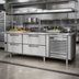 Thumbnail image #2 for Garland Polar Cuisine Self-Contained Freezer Base, 90-Inch Wide, 4-Drawer, Stainless Steel, 115V