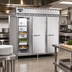 Thumbnail image #2 for Continental Refrigerator DL3W-SS-PT Designer Line 3-Section Full-Size Pass-Thru Heated Holding Cabinet, 72 Cu. Ft. Capacity