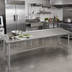 Thumbnail image #2 for Spec-Master Marine Series Stainless Steel Work Table, 120-Inch x 24-Inch, Open Base