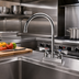 Thumbnail image #2 for Krowne Royal Series Deck Mount Manual Faucet with 8-1/2 Inch Gooseneck Spout, 4 Inch Centers