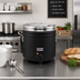 Thumbnail image #2 for Omcan 11 Qt Countertop Electric Retro Soup Warmer/Rethermalizer - Black
