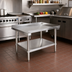 Thumbnail image #2 for Premium 36-1/2-Inch Stainless Steel Equipment Stand with Adjustable Undershelf