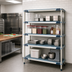 Thumbnail image #2 for MetroMax i 72-Inch Wide x 24-Inch Deep x 63-Inch High 4-Shelf Add-On Polymer Shelving Unit