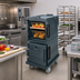 Thumbnail image #3 for Cambro Ultra Camcart Double-Compartment Front-Loading Insulated Food Pan Carrier, Granite Gray