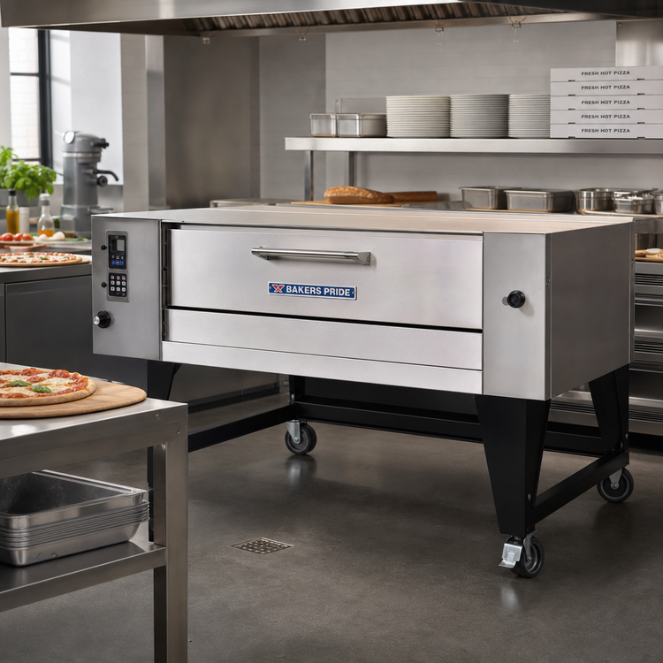 Product image #2 for Bakers Pride Super Deck Series Y-600-DSP Single Deck Display Pizza Deck Oven, Gas, 60 x 36 Inch FibraMent Stone Deck