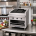 Thumbnail image #2 for Bakers Pride Dante Series C-24RS-R Countertop Radiant Gas Charbroiler, 24-Inch Wide