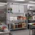 Thumbnail image #2 for EAGLEbrite Zinc Security Enclosure Kit for 21-Inch Wire Shelving, 60 x 21 Inches, Hinged Doors