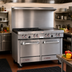 Thumbnail image #2 for Southbend S-Series 48-Inch Gas Restaurant Range with Thermostatic Griddle, Standard Oven, and Cabinet Base