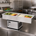 Thumbnail image #2 for Atlas Metal WCML-4 Slim-Line Cold Food Drop-In Unit, 4-Pan, Self-Contained