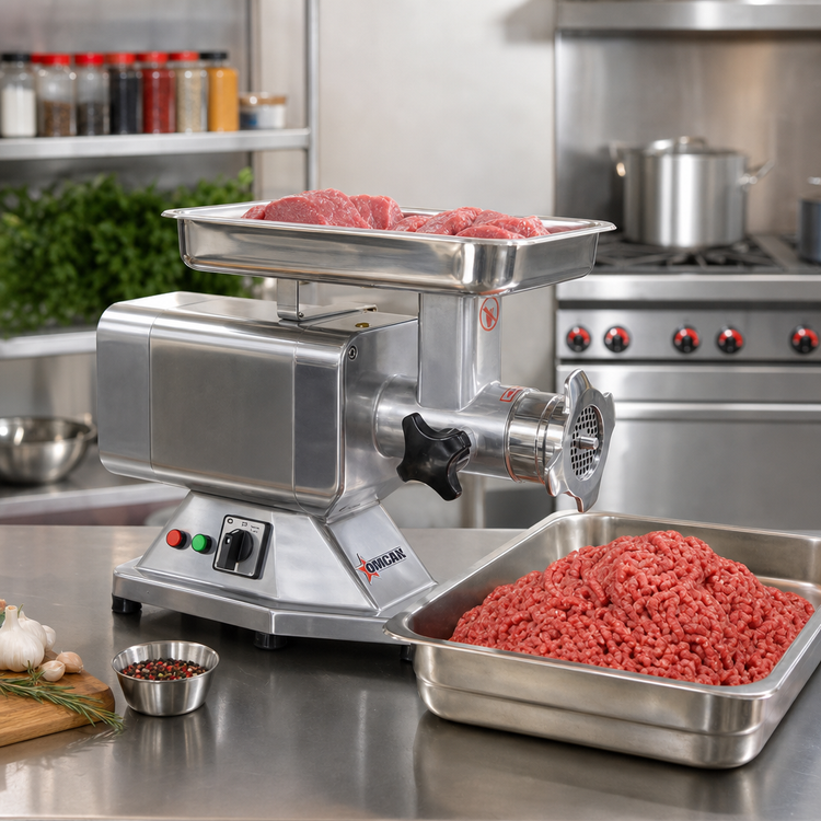 Product image #2 for Omcan USA Electric Meat Grinder with #12 Head, 1.16 HP, Bench Model