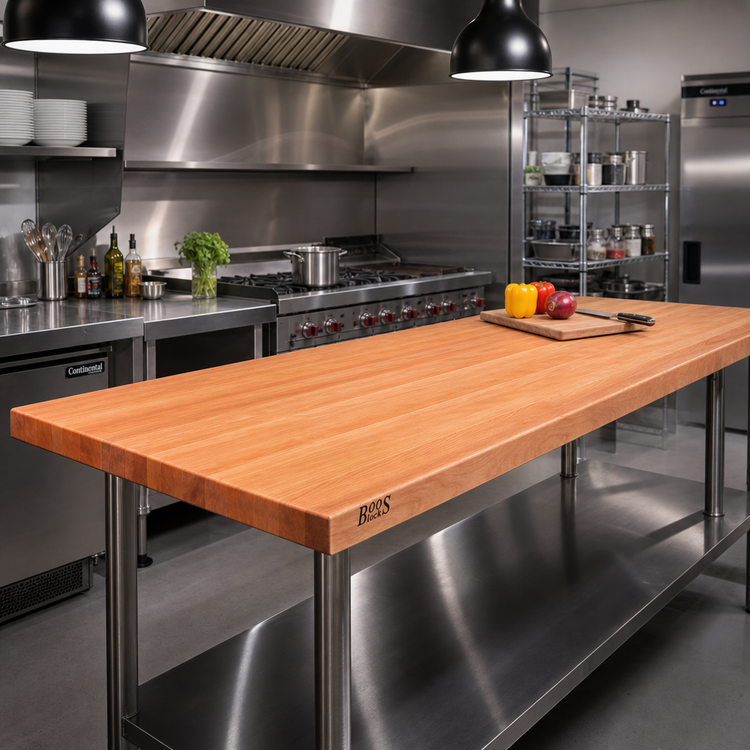 Product image #2 for Boos Block American Cherry Edge Grain Kitchen Countertop, 84 x 30 x 3 Inches, Varnique Finish