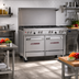 Thumbnail image #2 for Southbend Ultimate 48-Inch 7-Burner Gas Restaurant Range with Convection Oven and Cabinet Base