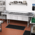 Thumbnail image #2 for Advance Tabco Special Value Series 4-Compartment Fabricated Sink with Left and Right Drainboards