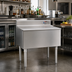 Thumbnail image #2 for Eagle Group 2200 Series 42 Inch Underbar Ice Bin/Cocktail Unit with 7-Circuit Cold Plate, 180 lb Capacity