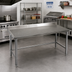 Thumbnail image #2 for Spec-Master Marine Series Stainless Steel Work Table with 4-1/2-Inch Backsplash, Open Base, 108 x 36 Inches