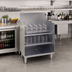 Thumbnail image #2 for Glastender 24-Inch Open Top Stainless Steel Underbar Glass Rack Storage Unit