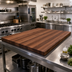 Thumbnail image #2 for Boos Block American Black Walnut Full-Length Edge Grain Kitchen Countertop, 48 x 42 x 1-1/2 Inch, Penetrating Oil Finish
