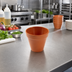 Thumbnail image #2 for American Metalcraft Terra Cotta-Style 8 oz Round Angled Melamine Bowl, Orange