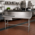 Thumbnail image #2 for 72-Inch Soiled Dish Table with Left-Side Sink, Stainless Steel