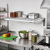 Thumbnail image #2 for New Age T-Bar Series Wall-Mounted Cantilever Shelf, 48-Inch x 18-Inch, Aluminum, 900-Lb. Capacity