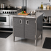 Thumbnail image #2 for John Boos Enclosed Stainless Steel Work Table with Hinged Doors, 48