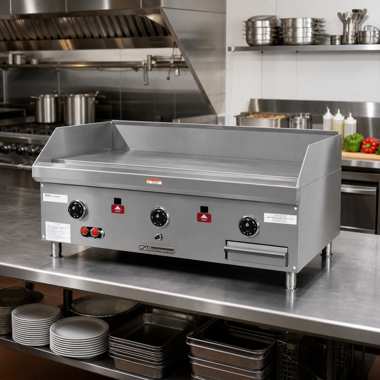 Product image #2 for Southbend 72-Inch Countertop Gas Griddle with 24-Inch Deep Cooking Surface