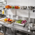 Thumbnail image #2 for Eagle Group QuadTruss QA2472C Chrome-Plated Wire Shelf, 72"W x 24"D, 600-lb. Capacity Case of 2