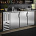 Thumbnail image #2 for Beverage Air BB72HC-S 72-Inch Three-Section Solid Door Back Bar Refrigerator
