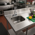 Thumbnail image #2 for Eagle Group Self-Rimming Drop-In Sink with Deck-Mount Gooseneck Faucet, 1 Compartment, 14 x 10 x 9-1/2 Inch Bowl