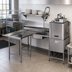 Thumbnail image #2 for Eagle Group Island Soiled Dishtable with Dish Landing Shelf, Right-to-Left, 30-Inch Working Depth
