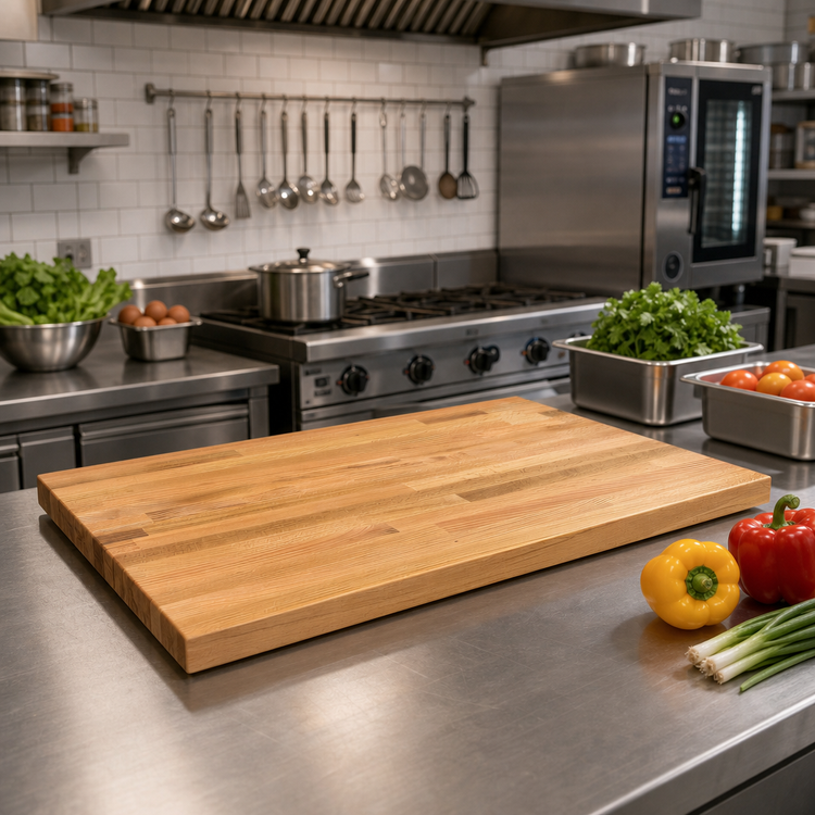 Product image #2 for Appalachian Red Oak Blended Rails Edge Grain Kitchen Countertop, 36 x 25 x 1-1/2 Inch, Varnique Finish