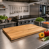 Thumbnail image #2 for Appalachian Red Oak Blended Rails Edge Grain Kitchen Countertop, 36 x 25 x 1-1/2 Inch, Varnique Finish
