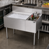 Thumbnail image #2 for Krowne Royal Series 42-Inch Underbar Multi-Station Ice Bin with Bottle Well and Built-In 10-Circuit Cold Plate