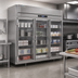 Thumbnail image #3 for Victory UltraSpec™ FSA-3D-S1-EW-G-HC Three-Section Reach-in Glass Door Freezer with V-Core™