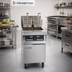 Thumbnail image #2 for RE High Efficiency Electric Fryer Battery with Built-In Filtration and Two 80-lb Frypots