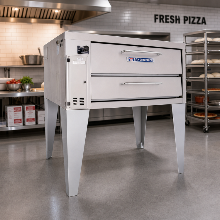 Product image #2 for Bakers Pride Super Deck Series Single Deck Gas Pizza Deck Oven with 45-Inch x 34-1/2-Inch Bake Deck